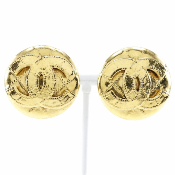 CHANEL Authentic Vintage Gold Earrings
